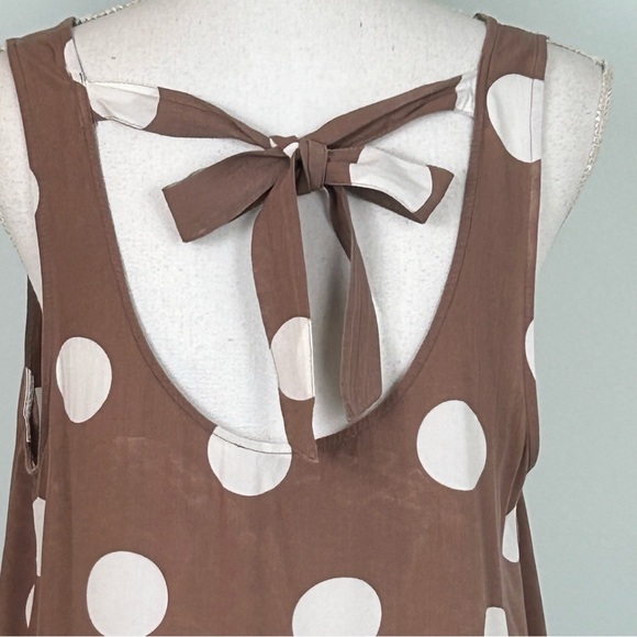 LOFT Polka Dot Tie-Back Sleeveless Swing Dress - Picture 6 of 11